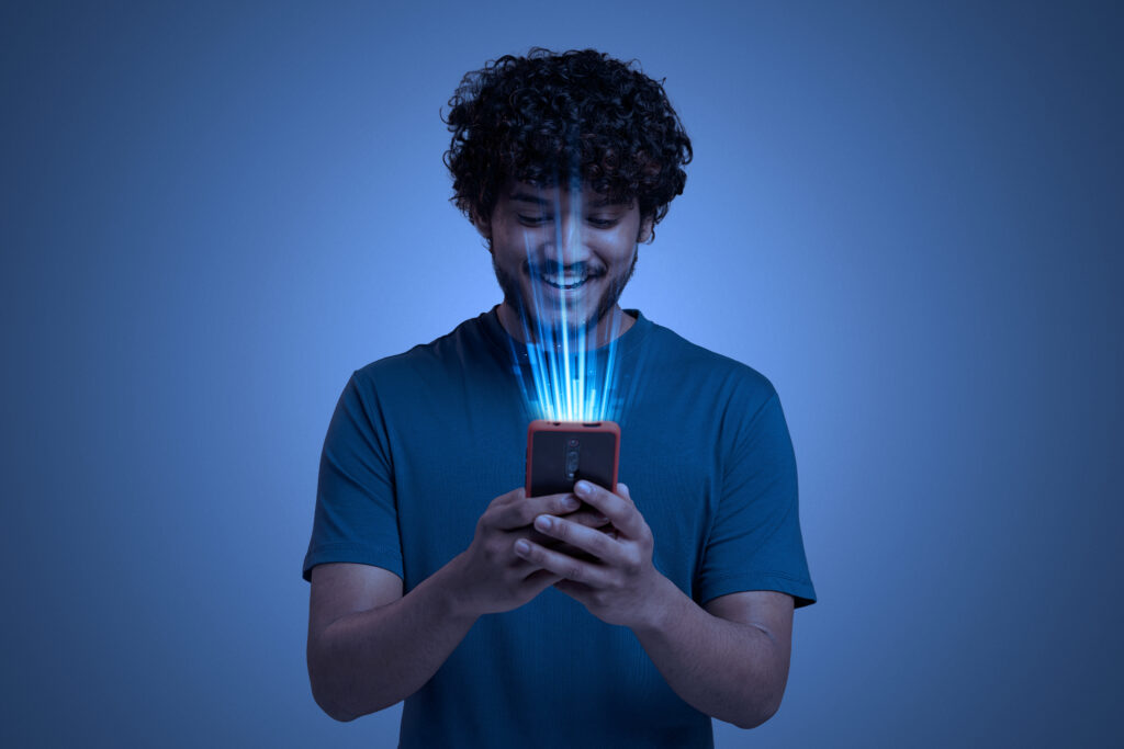facial recognition collage concept