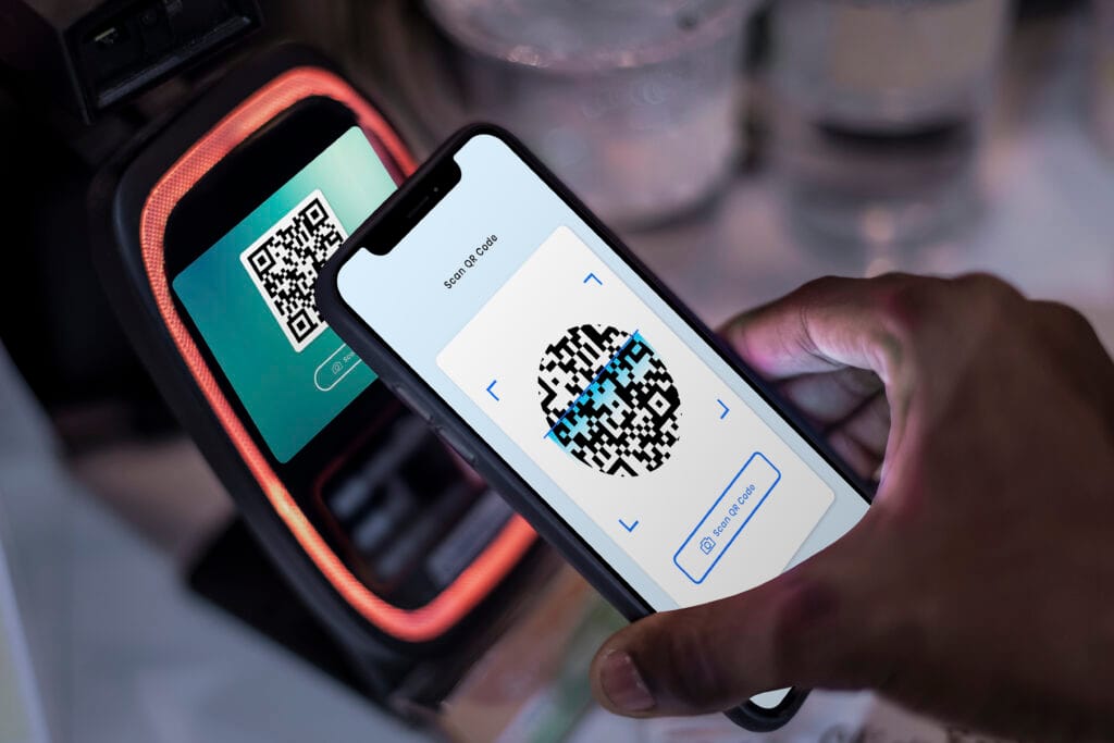contactless cashless payment through qr code mobile banking (1)