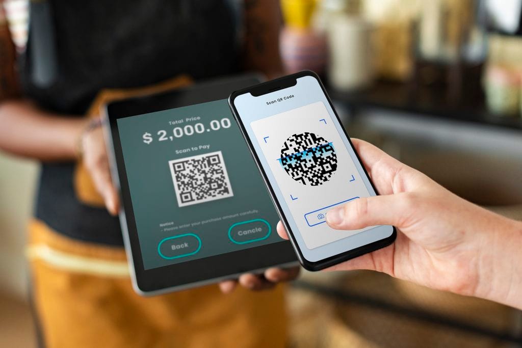 small business qr code cashless payment store